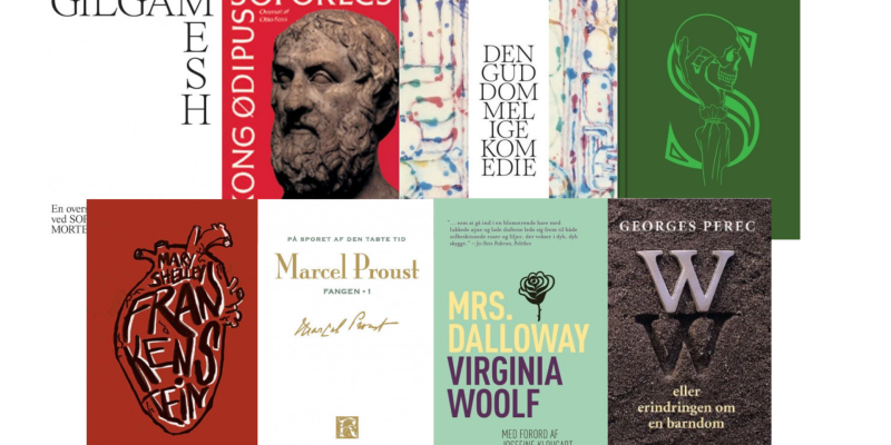 Forsiderne af de næste bøger fra artiklen