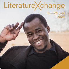 Forsiden af programmet for LiteratureXchange 2024